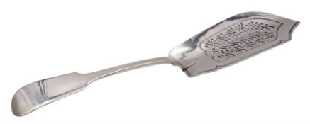 William IV silver Fiddle pattern fish slice