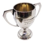 1930's silver trophy cup