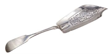 William IV silver Fiddle pattern fish slice