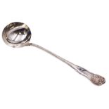 Victorian silver Kings Husk pattern sauce ladle