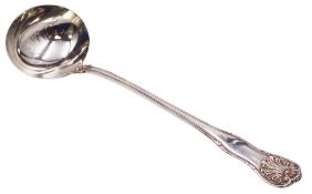 Victorian silver Kings Husk pattern sauce ladle