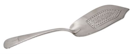 George IV silver Old English pattern fish slice