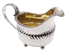 George III silver cream jug