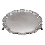 Mid 20th century silver waiter