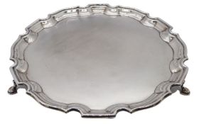 Mid 20th century silver waiter