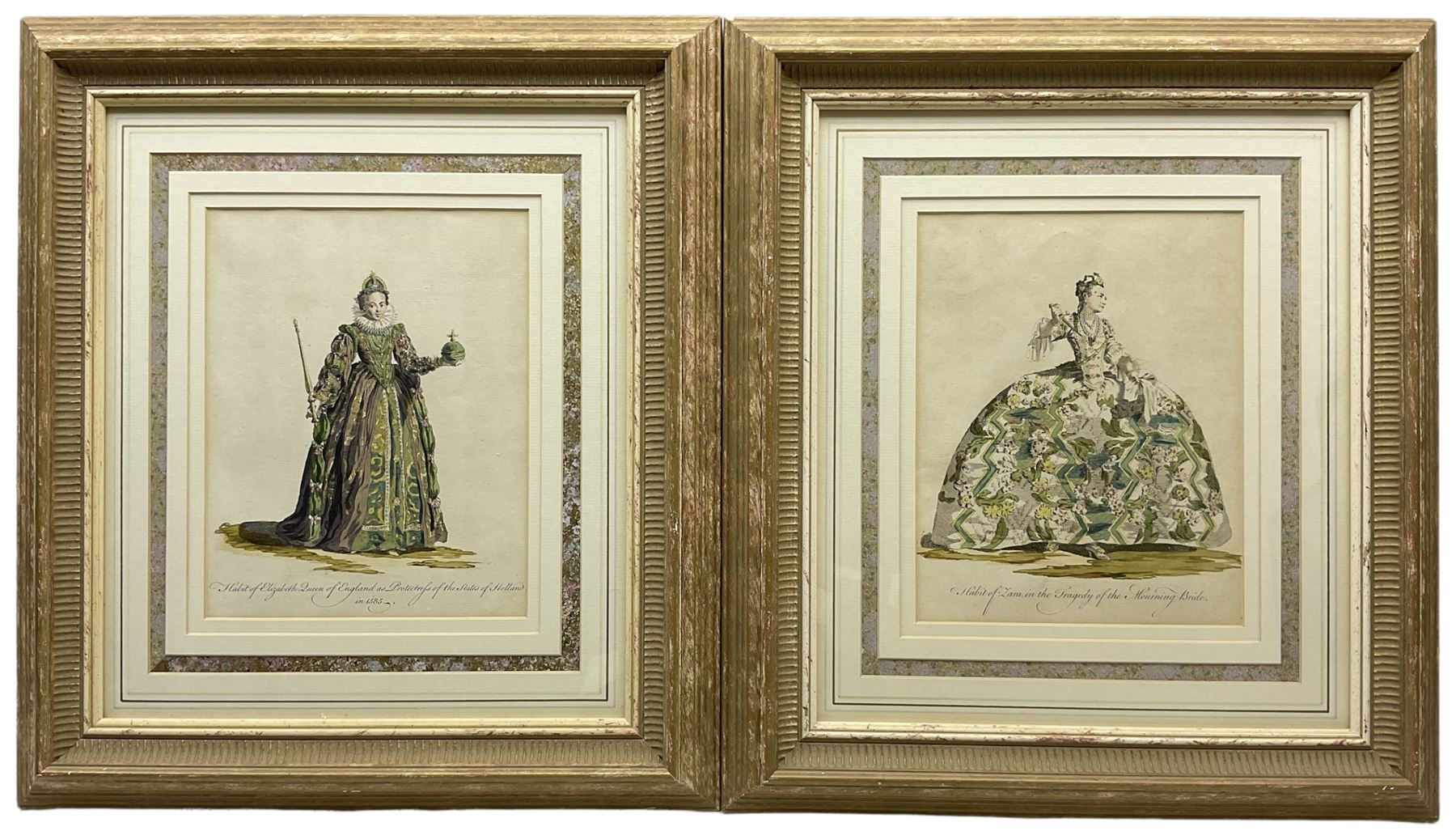 Thomas Jefferys (British c1719-1771): 'Habit of Zara in the Tragedy of the Mourning Bride' and 'Habi - Image 2 of 2