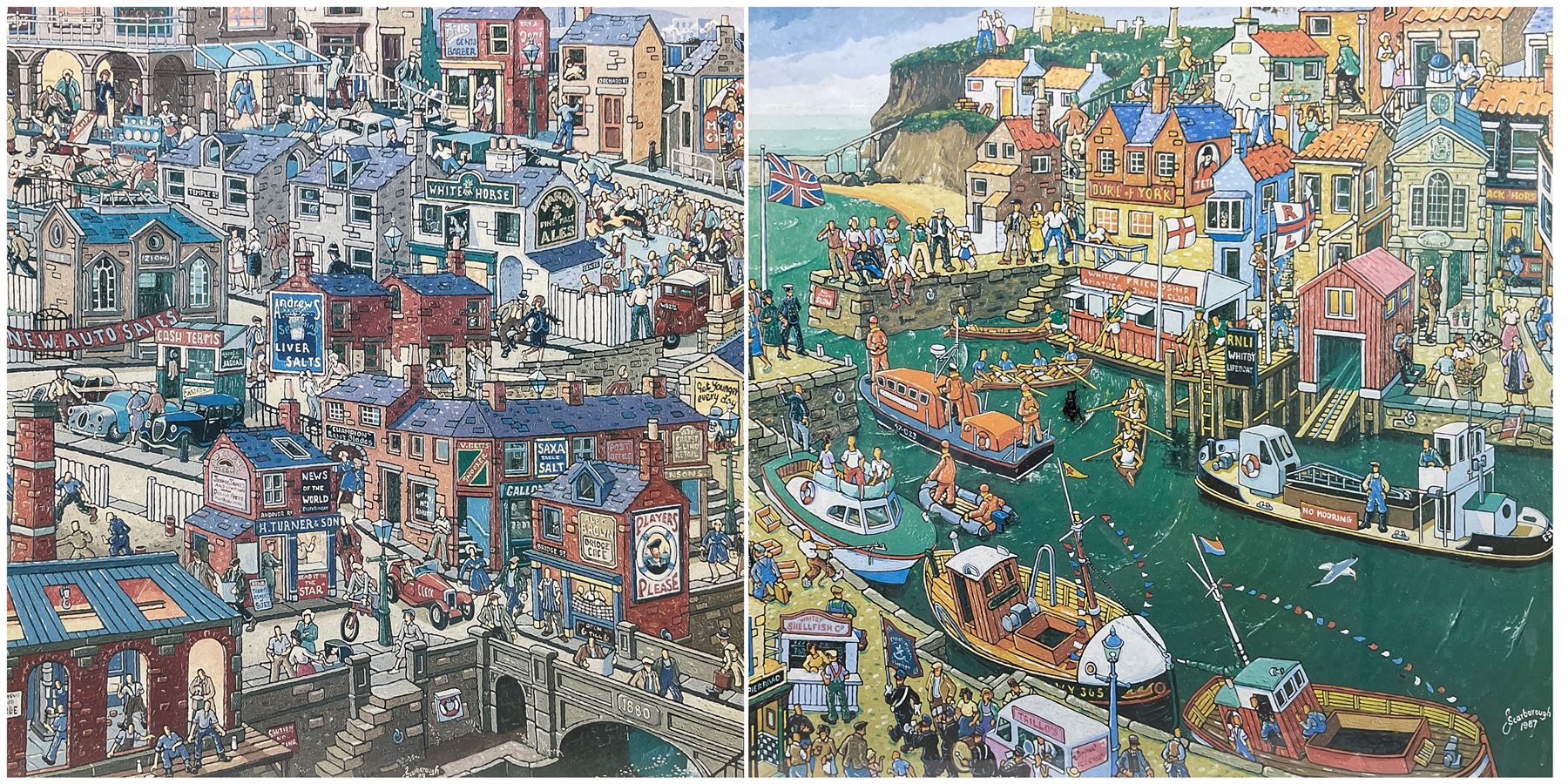 Joe Scarborough (British 1938-): 'Ella Harland's Whitby' and 'Meadows End' - Image 2 of 2