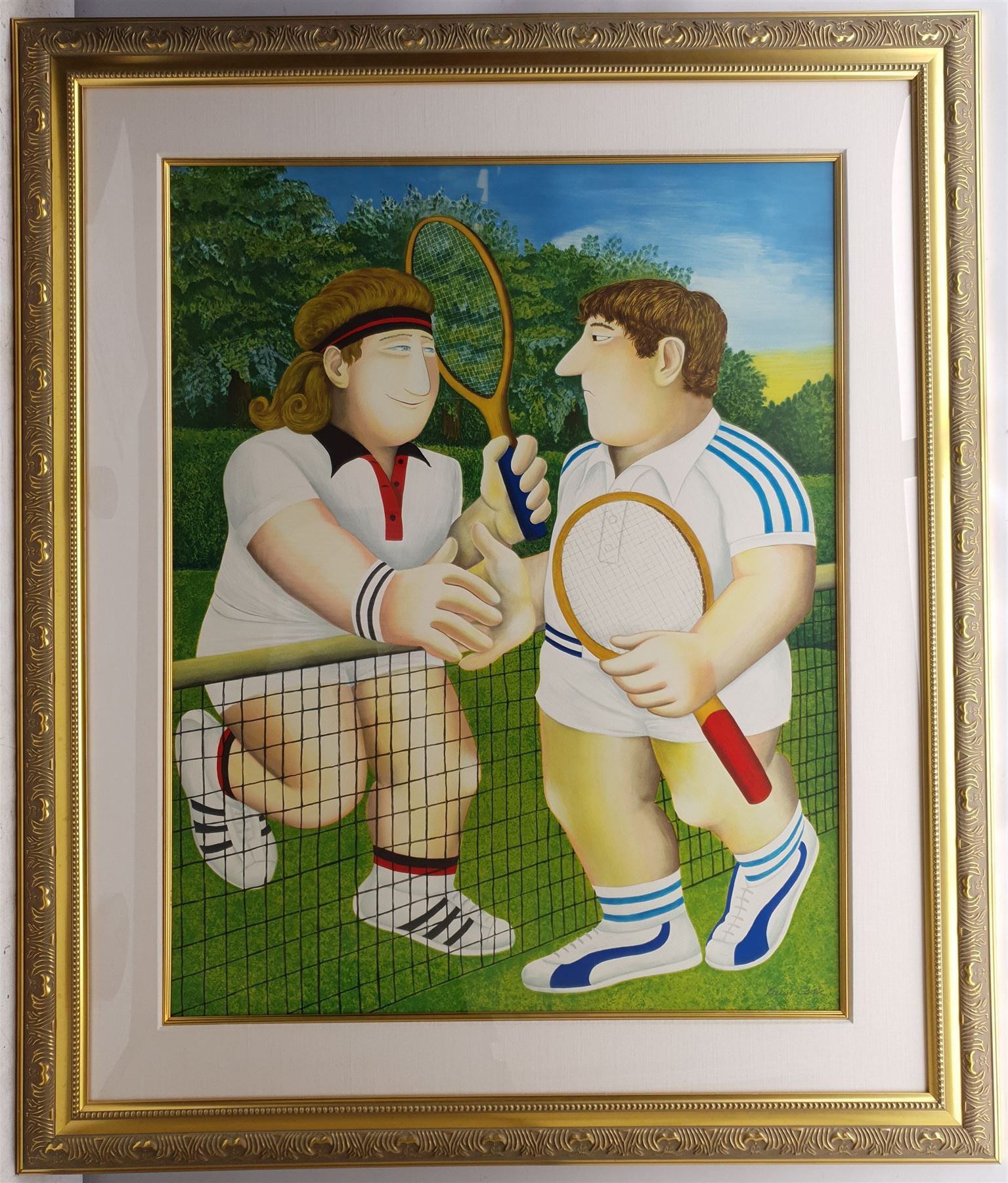 Beryl Cook (British 1926-2008): 'Tennis' - Image 2 of 3