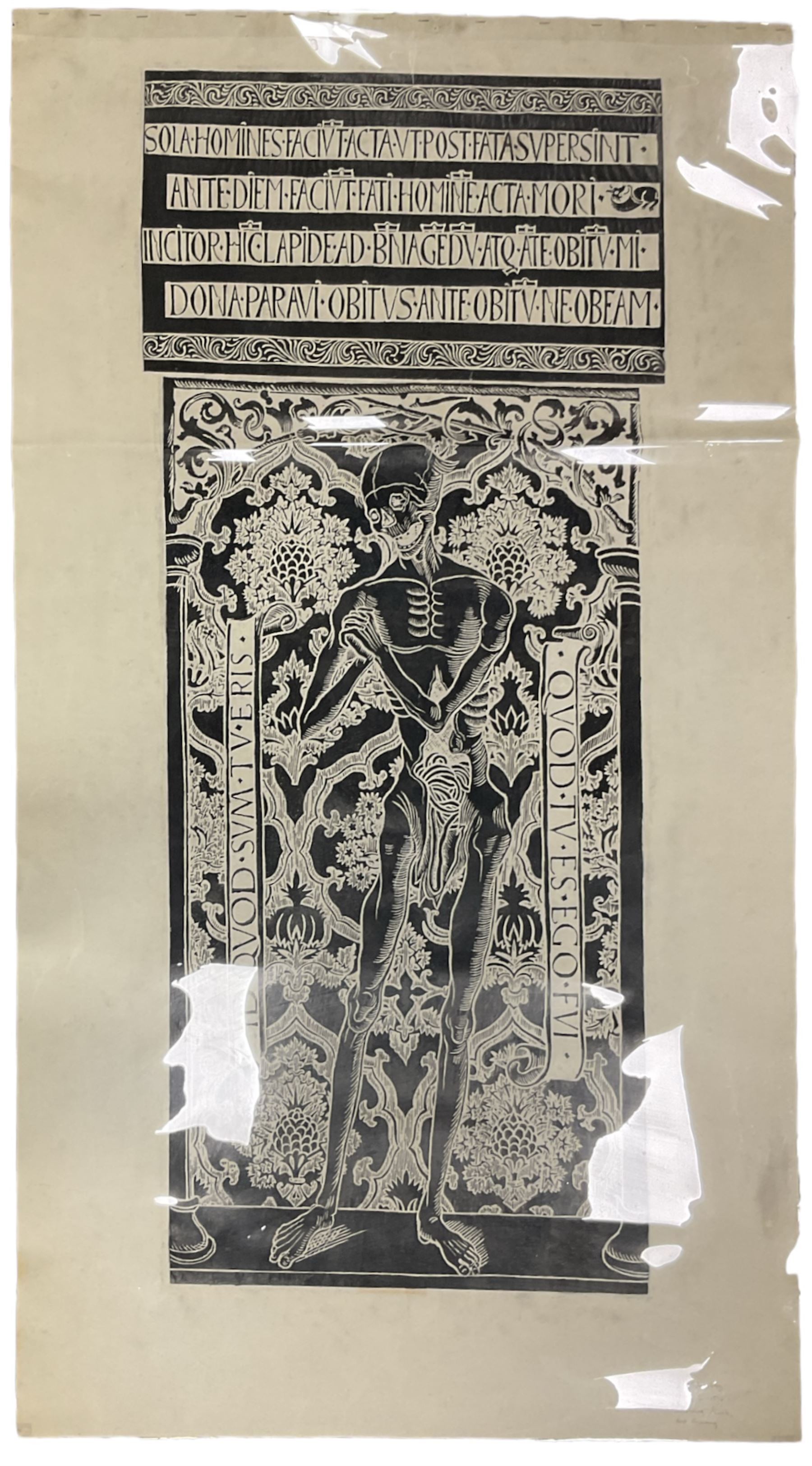 Collection large Brass Rubbings to include: 'Sir Robert de Bures (c.1331)' - Image 5 of 6