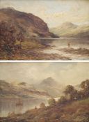 C Lyons Aiken (British 19th century): 'Loch Lubnaig' and 'Loch Tay'
