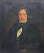 English School (Early 19th century): Half Length Portrait of a Regency Period Gentleman