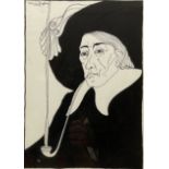 John L Hughes (British exh.1922-1927): 'The Puritan'