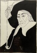 John L Hughes (British exh.1922-1927): 'The Puritan'