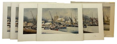 Jack Rigg (British 1927-): 'New Year's Day Blackwater Maldon Essex'