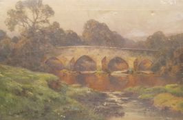 Adam Knight (British 1855-1931): Stone Bridge