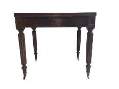 George III and later mahogany extending dining table
