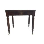 George III and later mahogany extending dining table