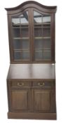 Late 19th century mahogany bureau bookcase