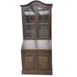 Late 19th century mahogany bureau bookcase