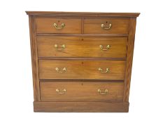 Edwardian satin walnut chest