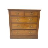 Edwardian satin walnut chest