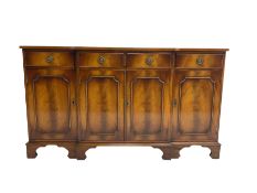 Reprodux Bevan Funnell - mahogany breakfront sideboard