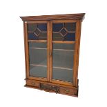 Late Victorian walnut cabinet