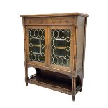 Edwardian rosewood display cabinet