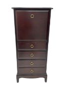 Stag Minstrel - narrow mahogany cabinet chest