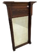 19th century mahogany pier glass mirror