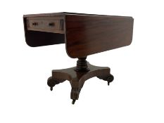 19th century mahogany drop leaf Pembroke table