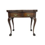 19th century mahogany side or tea table