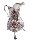 Victorian silver cream jug