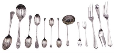 Group of silver flatware