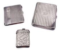 1930's silver cigarette case