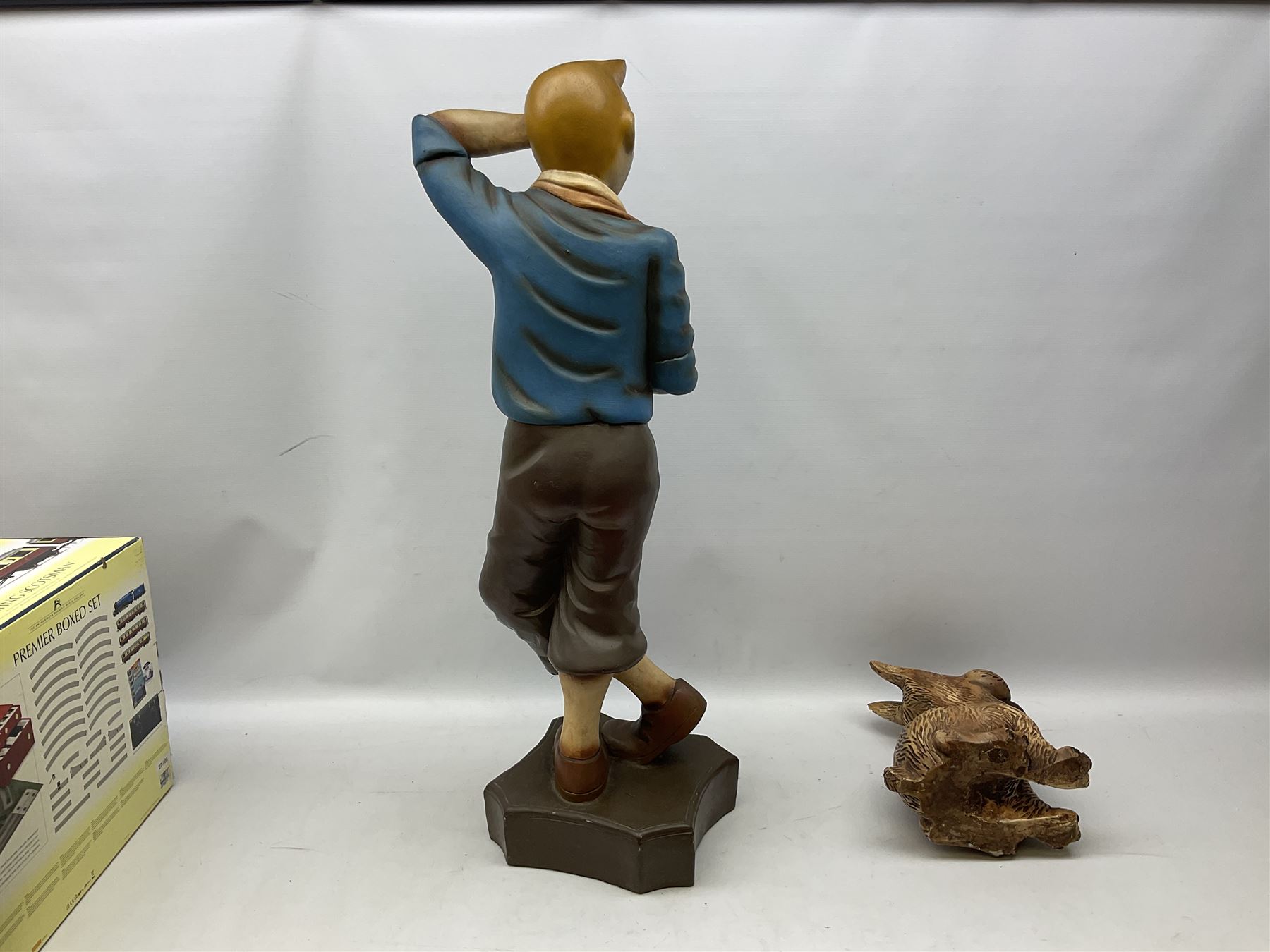 Fibreglass promotional/advertising figure of Herge's Tintin with baseball bat - Image 8 of 10