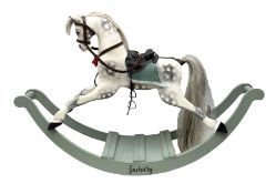 'Zachary' - small painted wooden rocking horse