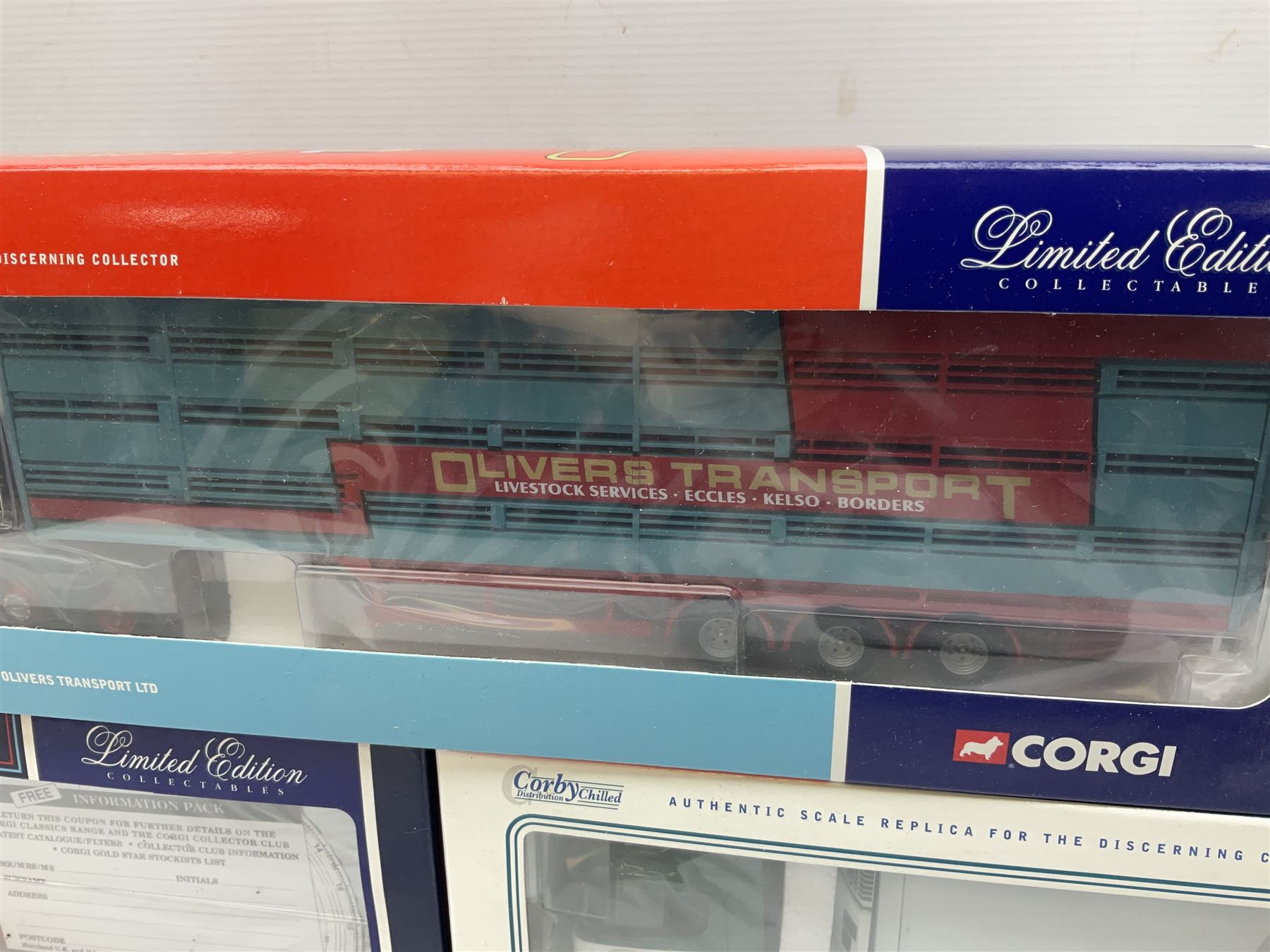 Three limited edition Corgi 1:50 scale lorries - DAF XF Space Cab Curtainside - J. Long & Sons (Haul - Image 3 of 7