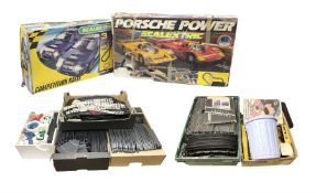 Scalextric - Porsche Power Set; boxed; Subaru Competition Rally Set (track and controllers only); bo