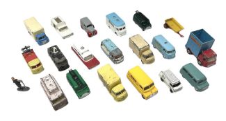 Corgi - nineteen unboxed and playworn/repainted die-cast commercial vehicles including Chipperfields