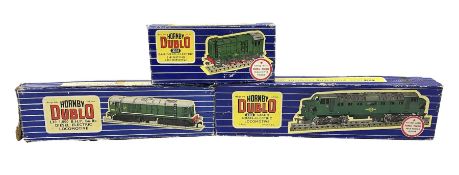 Hornby Dublo - three-rail Co-Co diesel electric locomotive; Bo-Bo diesel electric locomotive No.D800