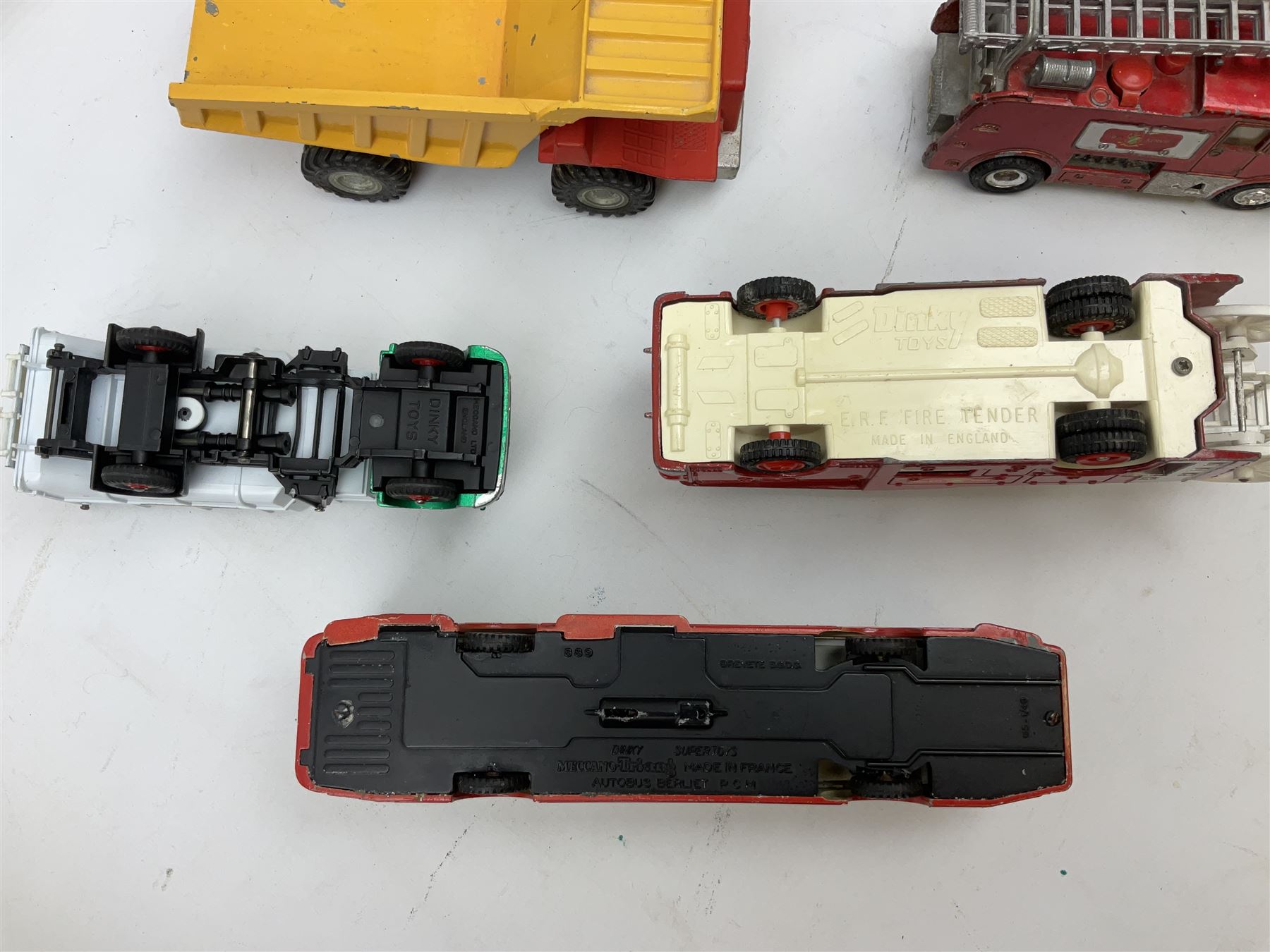 Dinky - ten unboxed and playworn/repainted large scale die-cast commercial vehicles comprising Frenc - Image 4 of 8