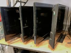 Set of four �Bush�, 32inch TV's (4)- LOT SUBJECT TO VAT ON THE HAMMER PRICE - To be collected by