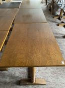 Three rectangular walnut finish dining tables - LOT SUBJECT TO VAT ON THE HAMMER PRICE - To be