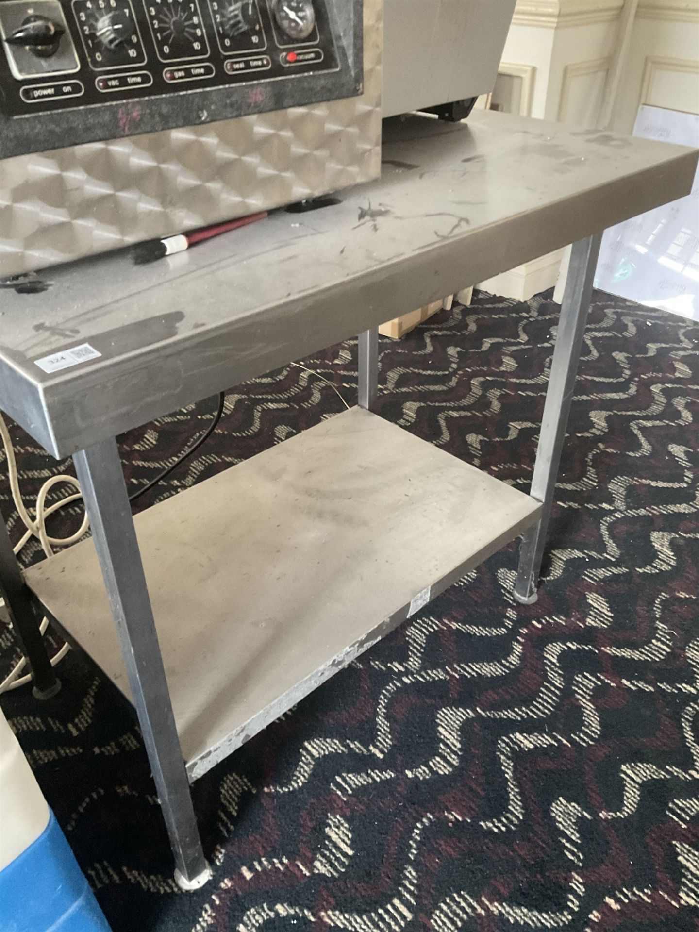 Stainless steel preparation table