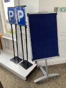 Two parking signs and display board- LOT SUBJECT TO VAT ON THE HAMMER PRICE - To be collected by