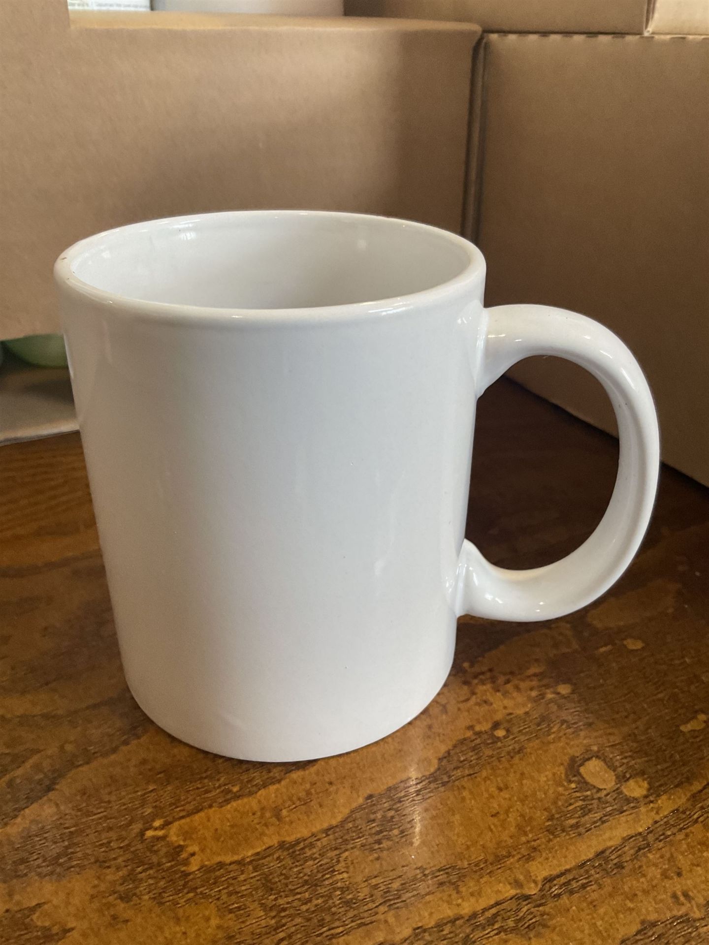 White ceramic same type mugs (100)- LOT SUBJECT TO VAT ON THE HAMMER PRICE - To be collected by - Image 2 of 3