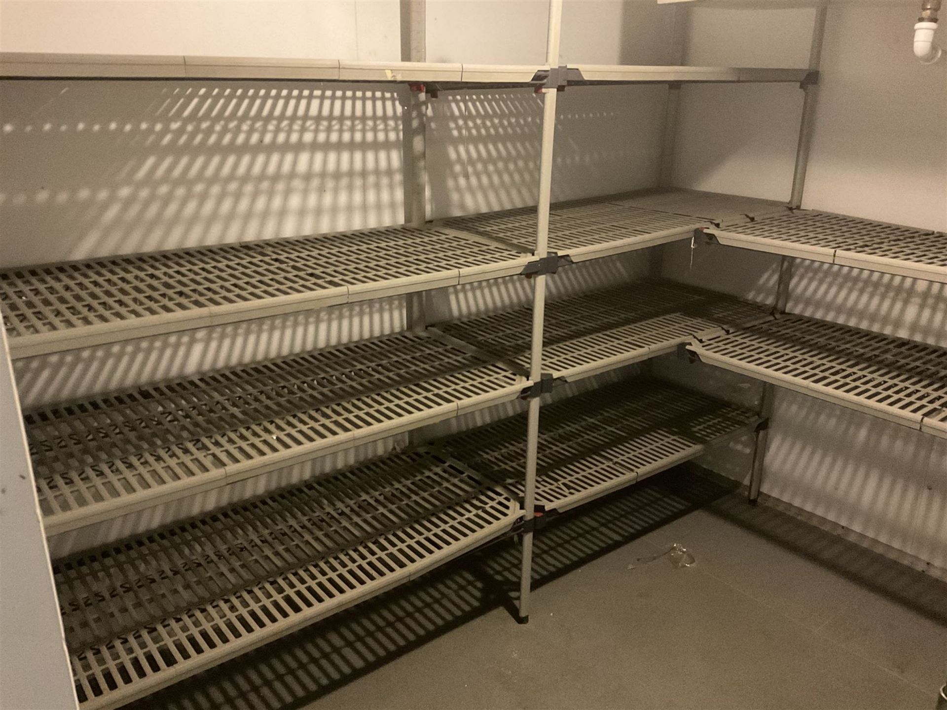 Metal four tier shelving racking x 3 - Image 2 of 6