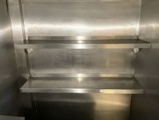 Three Sissons stainless steel shelves- LOT SUBJECT TO VAT ON THE HAMMER PRICE - To be collected by a