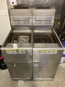 Two Pitco stainless gas fryers- LOT SUBJECT TO VAT ON THE HAMMER PRICE - To be collected by